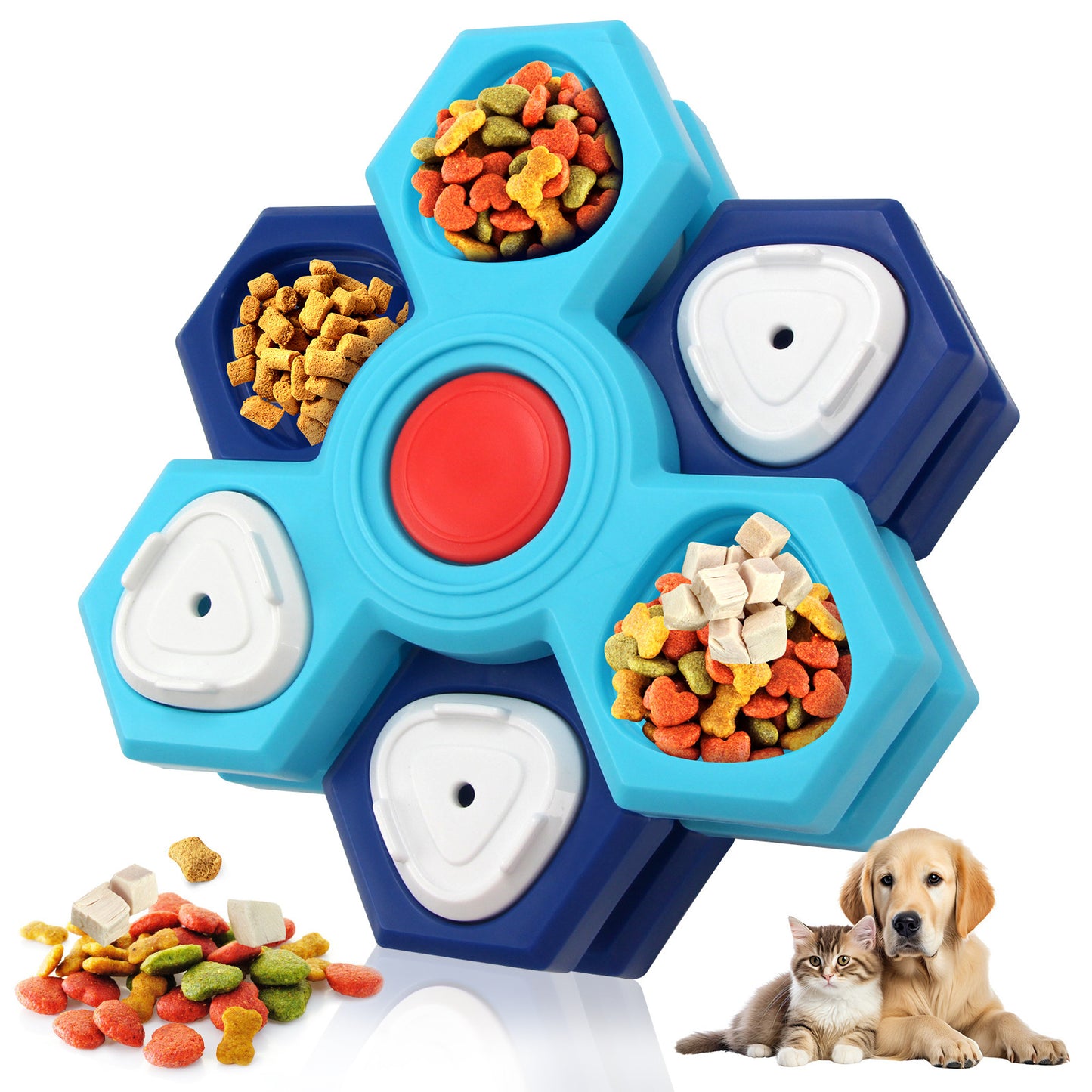 4-Layer Slow Feeder Dog Bowl | Anti-Gulp Puzzle Toy for Mental Stimulation & Healthy Digestion ā Non-Slip Design