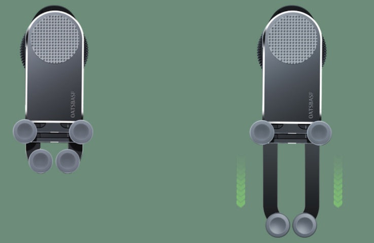Auto-Adjust Car Phone Mount | Self-Stretching Arms for Foldable & Normal Phones – Aviation Aluminium Gravity Holder