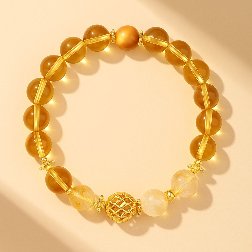 Timeless Citrine Abundance Bracelet - Natural Gemstone Jewellery for Empowered Women