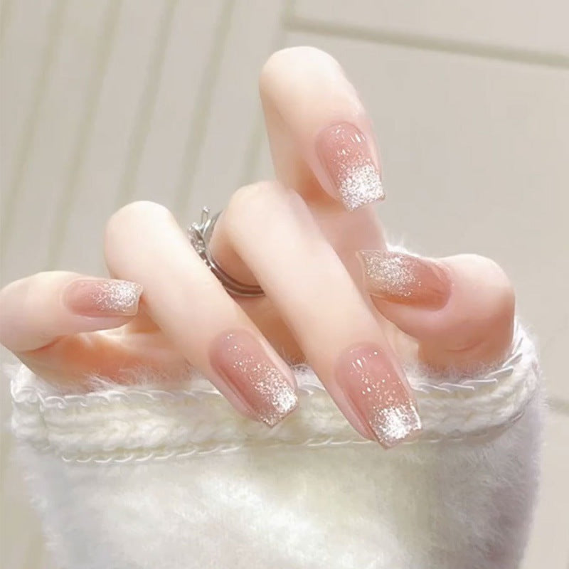Iced Tea Crystal Cat Eye Gel Polish ✨ Frosted Shimmer & Quick-Dry Formula | Salon-Grade Chip-Resistant Nail Colour