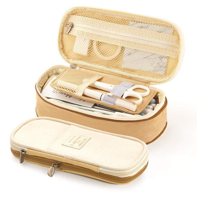✨ All-In-One Luxe Mesh Organizer – Pencil Case or Beauty Pouch!