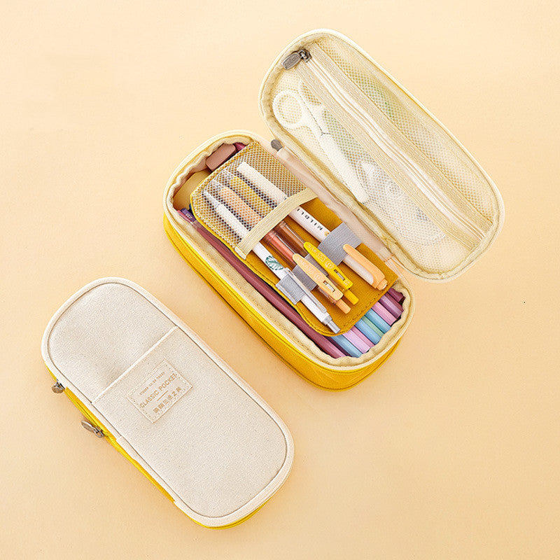 ✨ All-In-One Luxe Mesh Organizer – Pencil Case or Beauty Pouch!