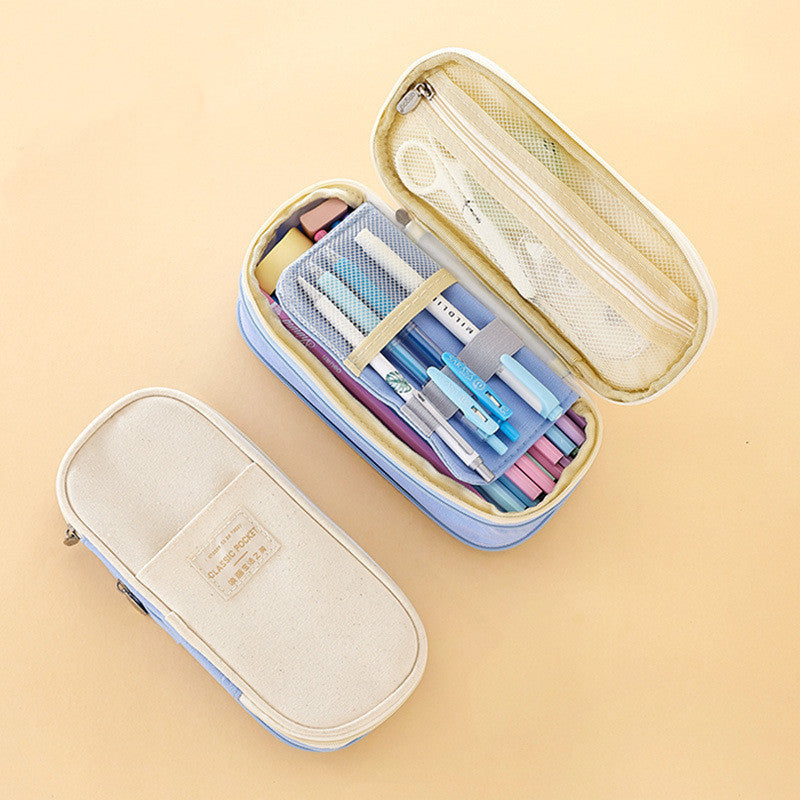 ✨ All-In-One Luxe Mesh Organizer – Pencil Case or Beauty Pouch!