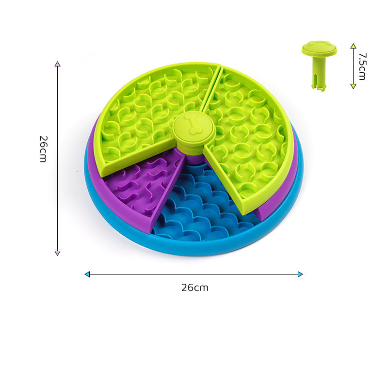 3-Tier Slow Feeder Dog Bowl | Anti-Choking Puzzle Toy with Non-Slip Base – Puppy-Safe Durable PP Design