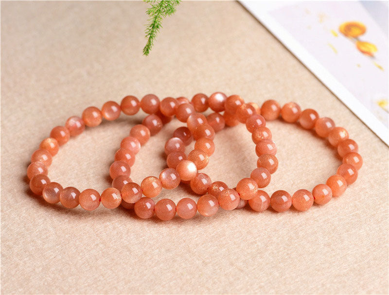 Moonstone Scattered Bead Bracelet 🌙 | Inner Harmony & Intuitive Energy Jewelry for Women