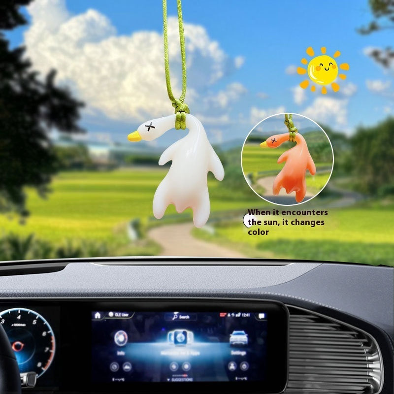 🔥 Slay Roast Duck – UV Glow-Up Car Charm