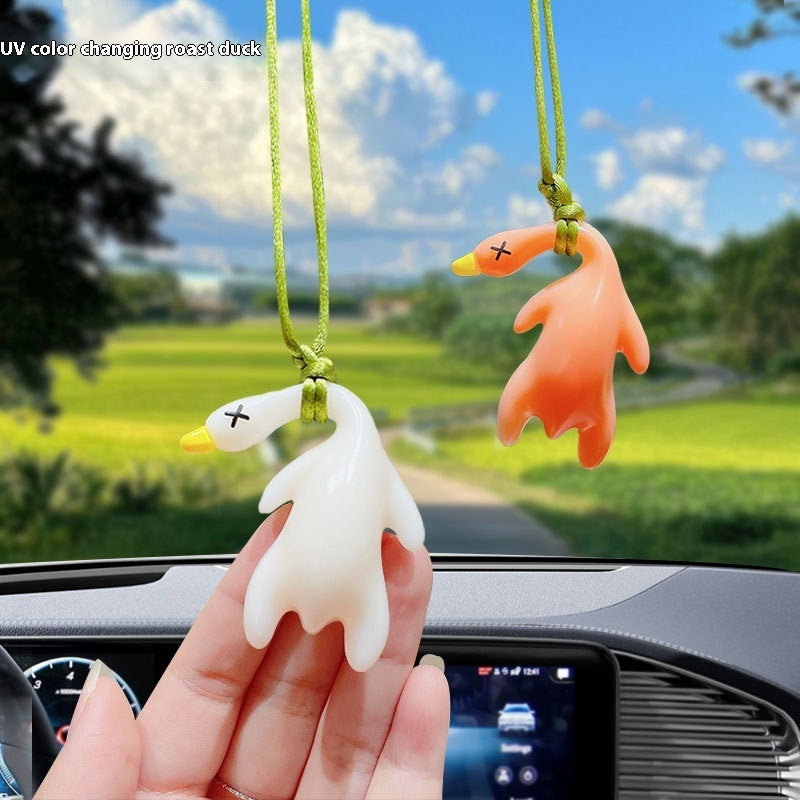 🔥 Slay Roast Duck – UV Glow-Up Car Charm
