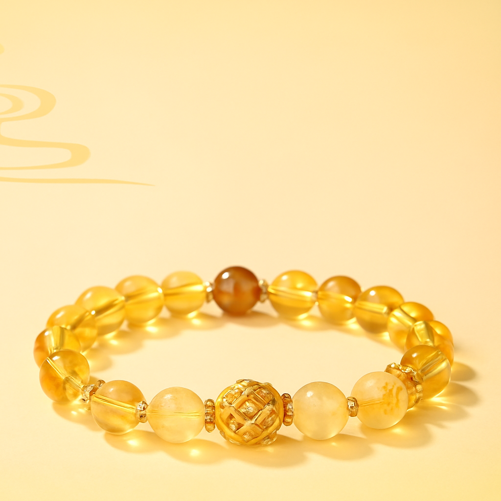 Timeless Citrine Abundance Bracelet - Natural Gemstone Jewellery for Empowered Women
