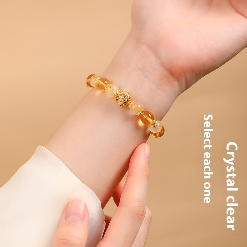 Timeless Citrine Abundance Bracelet - Natural Gemstone Jewellery for Empowered Women