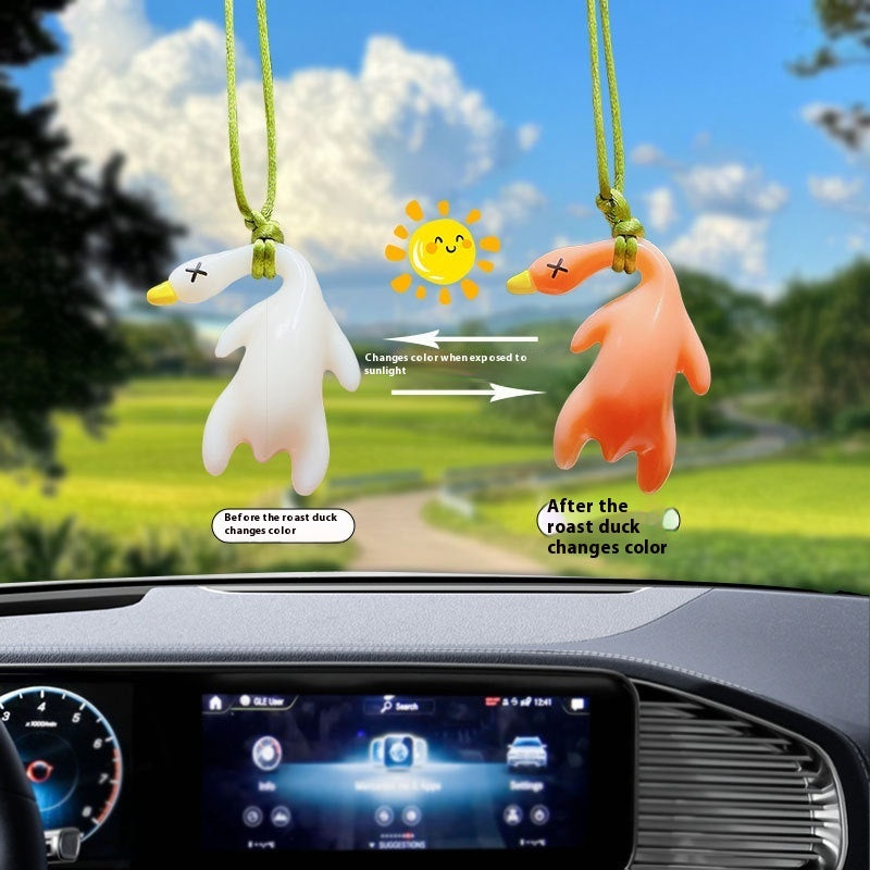 🔥 Slay Roast Duck – UV Glow-Up Car Charm