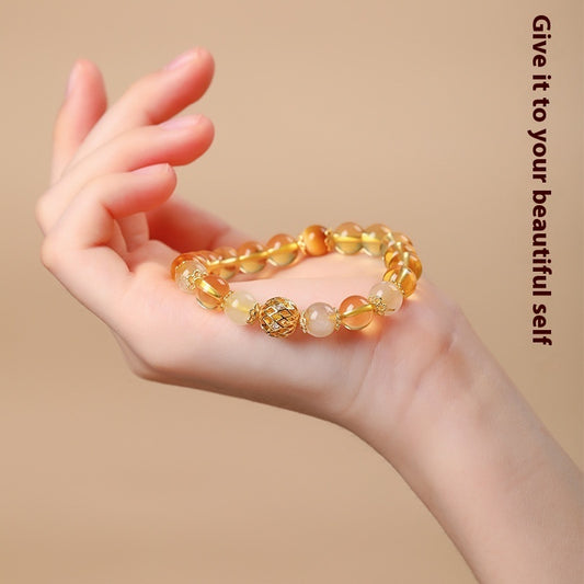 Timeless Citrine Abundance Bracelet - Natural Gemstone Jewellery for Empowered Women