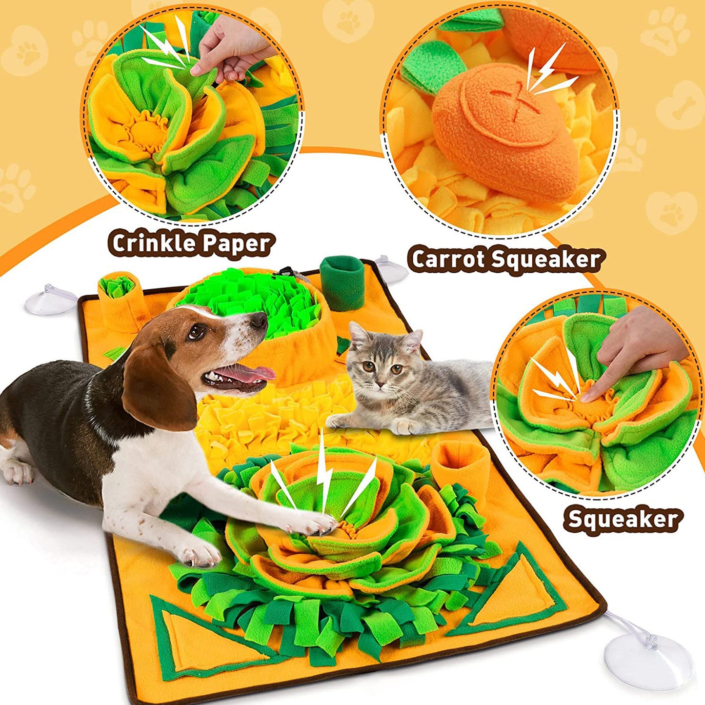 Snuggle & Sniff Adventure Mat – For Curious Paws & Wagging Tails!