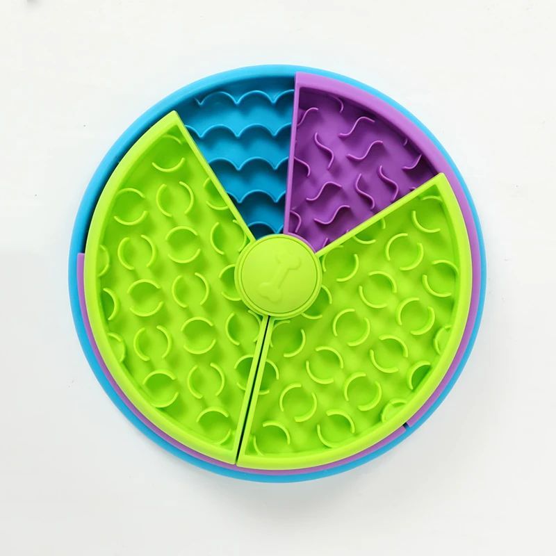3-Tier Slow Feeder Dog Bowl | Anti-Choking Puzzle Toy with Non-Slip Base – Puppy-Safe Durable PP Design